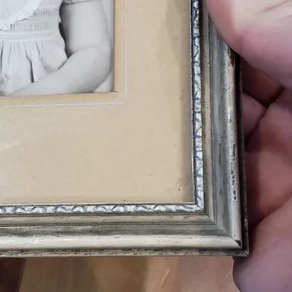 Vintage 1940s Little Girl Reading Book Photo Shoot Framed Photographs 5 Pictures